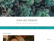 Tablet Screenshot of edenarttherapy.com